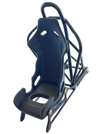 Phone holder for bucket racing seat