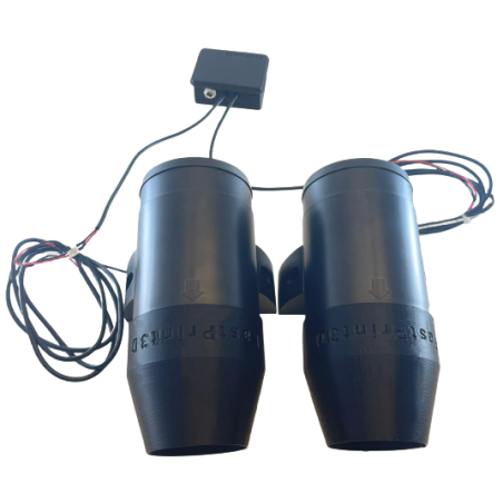 Simulateur de vent 1 ou 2 ventilateurs Turbine 3" 75mm Kit PC