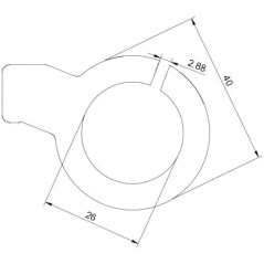 Vibrationshalterung für Fanatec CSL Simracing-Pedal