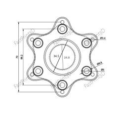 Adattatore per volante potenziato Logitech G923 G29 G920 G27 con o senza viti