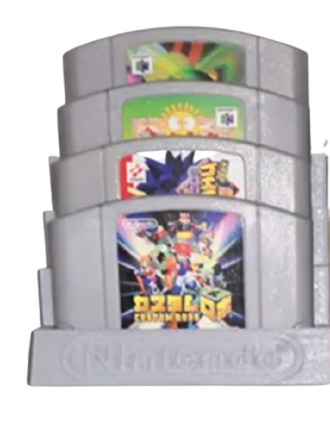 Nintendo 64 wall or table stand for 4 cartridges