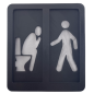 Panneau de Signalisation pour WC avec Feu de Passage Piéton