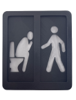 Panneau de Signalisation pour WC avec Feu de Passage Piéton