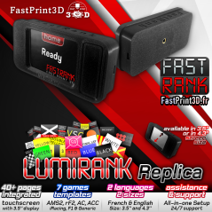 FastRank Displays 3.5" and 4.3" screen Plug And Play Simracing Controlled by SimHub