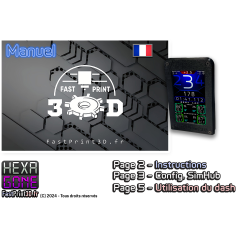 Hexagon 4" vertical dash display developed by sts.sam