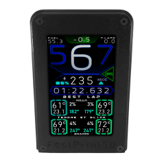 Hexagone écran 4" vertical dash développer par sts.sam