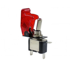 Interrupteur à bascule éclairé par Led rouge, 12V 20A