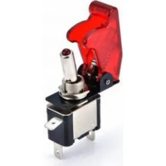 Interrupteur à bascule éclairé par Led rouge, 12V 20A