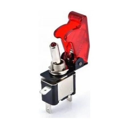 Wippschalter mit roter Led-Beleuchtung, 12V 20A