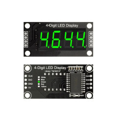 TM1637 Módulo de pantalla LED para Arduino, 4 dígitos, 7 segmentos, 0,56 pulgadas