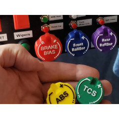 Rotary potentiometer cap for Custom button box