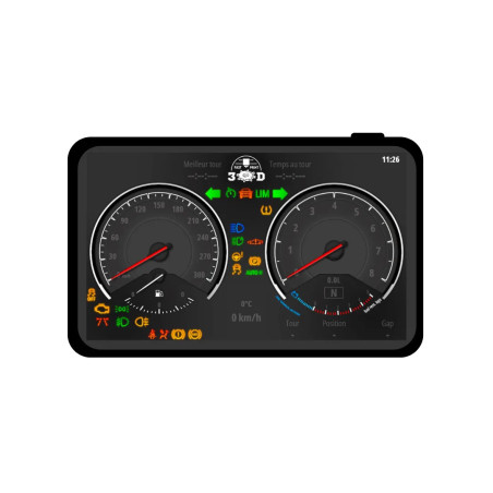 Réplique de la BMW M2 Ce Dashboard reprend à l'identique l'ensemble des instruments de bords présents dans la BMW M2