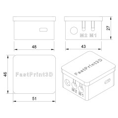 Kit di vibratori per pedali con fino a 4 vibratori Simhub Simracing