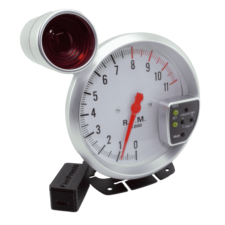 Bianco contagiri Tachimetro 11.000 giri/min 125 mm controllato SimHub SimRacing Plug & Play