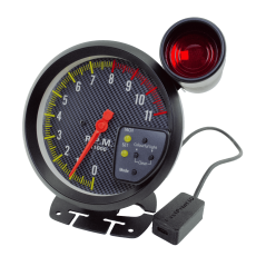 Jauge Noir Carbone RPM Tachymètre 11 000 tr/min 125 mm Contrôlée SimHub SimRacing Plug & Play