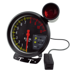 Jauge Noir RPM Tachymètre 11 000 tr/min 125 mm Contrôlée SimHub SimRacing Plug & Play