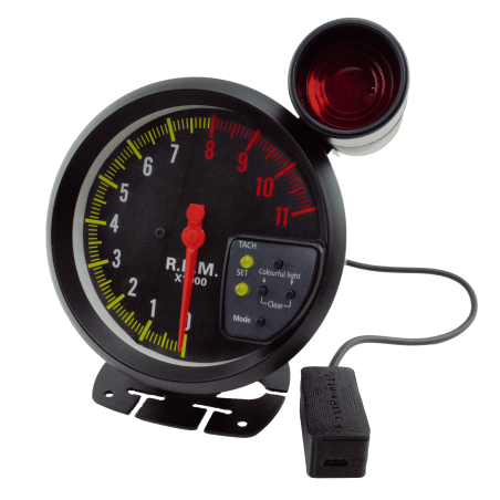 Jauge Noir RPM Tachymètre 11 000 tr/min 125 mm Contrôlée SimHub SimRacing Plug & Play