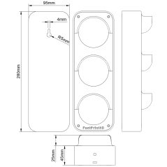 Ampel Anzeige Toilette WC USB-C Dekoration