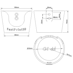 Universal cup holder - For SimRacing cockpit
