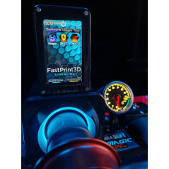 Hexagon 4" vertical dash display developed by sts.sam