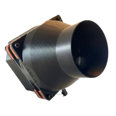 76.2mm (3") duct reducer for 120mm Simracing Simhub fan