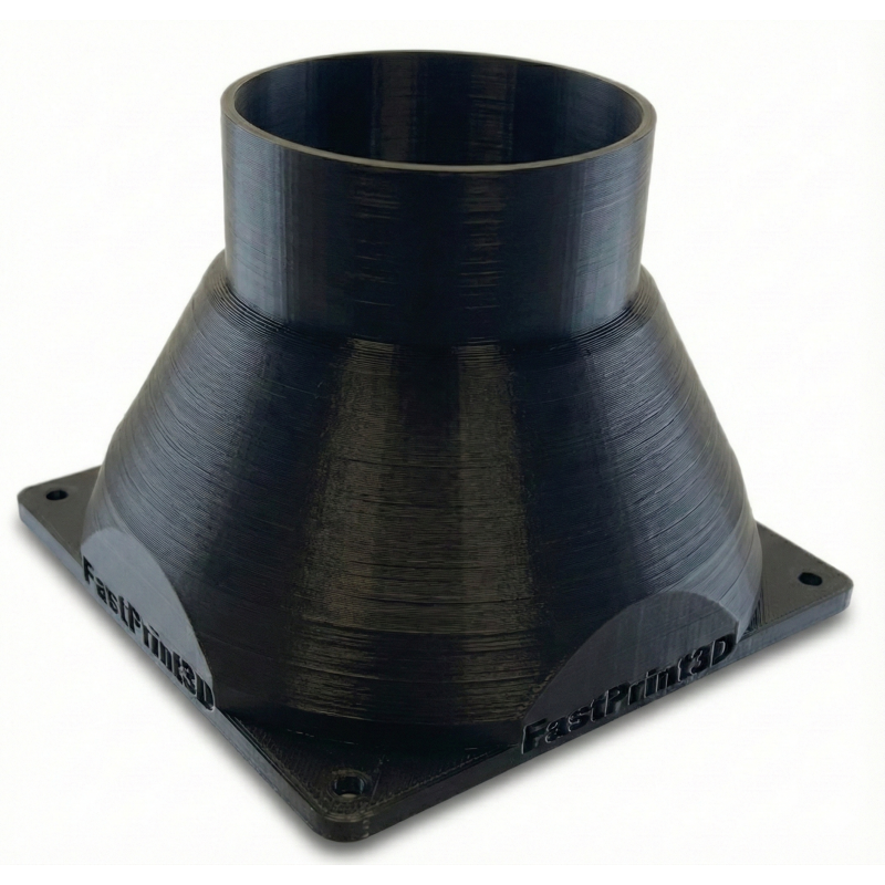 76.2mm (3") duct reducer for 120mm Simracing Simhub fan