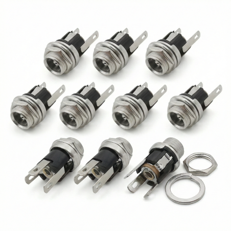 Power connector Female jack 5.5x2.1mm 3-pin power socket