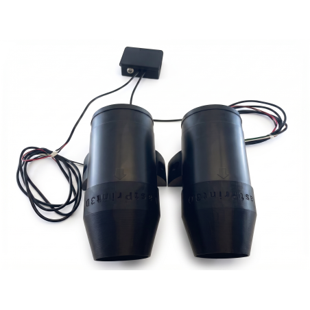 Windsimulator 1 oder 2 Lüfter Turbine 3" 75mm PC-Kit