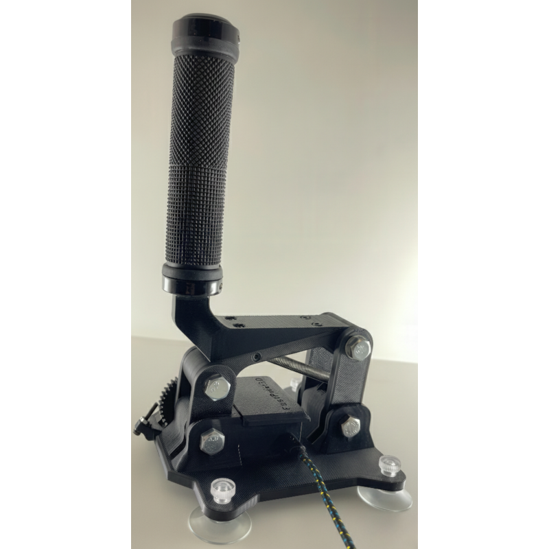 Découvrez le frein à main ultime pour simracing : Fixation rapide et stabilité assurée