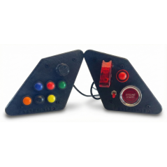 Front-mounted box knob for SimLab P1X Plug And Play